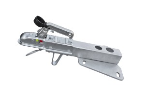 Jūgstieņa V gals, vieglajai piekabei, sakabes ierīce 1400kg, ar spraudņu caurumiem (komplekts)